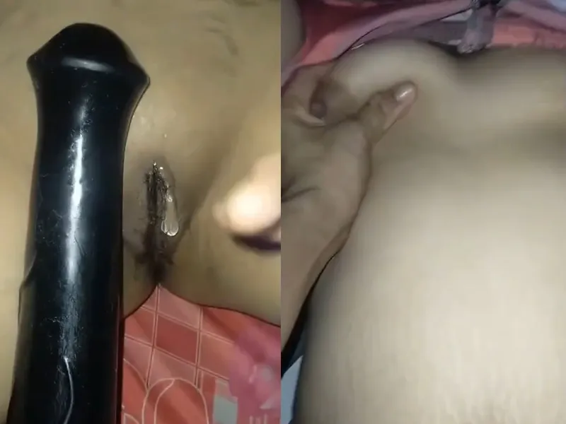 Tình nhân xinh tươi vú to bím múp móc lồn bằng sextoy cực sướng